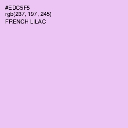 #EDC5F5 - French Lilac Color Image